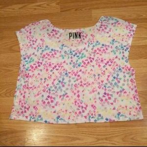 [M] VS PINK Rainbow Crop Top
